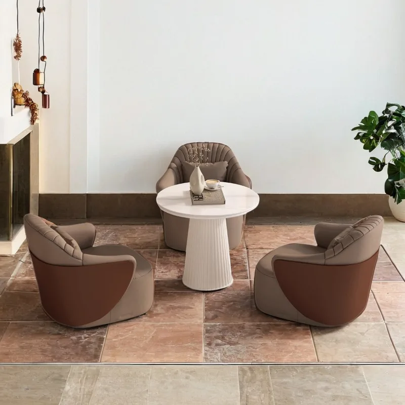 Hotel lobby business office reception sofa, sales office lobby lounge area negotiation guest leisure sofa