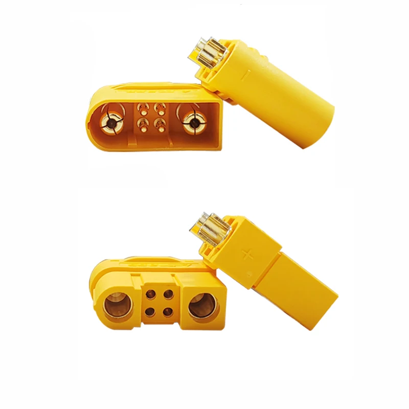 2PCS XT120(2+4) Male Female Plug with 1A Signal Pin Terminal for RC Drone Lithium Battery Controller Welding Power Connector