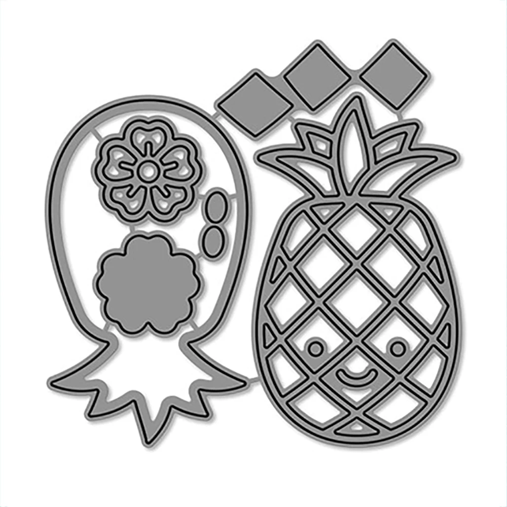 

Playful Pineapple Metal Cutting Dies Embossing Diecut 2025 New for Diy Card Making Scrapbooking Crafting Supplies