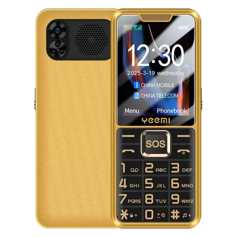 YEEMI K3 4G Funkcja Klawiatura Telefon 2,6 cala Podwójny SlM Duży przycisk Głośna głośność dla osób starszych 2500 mAh Radio FM Klawiatura hebrajska SOS Video — zdjęcie produktu 9