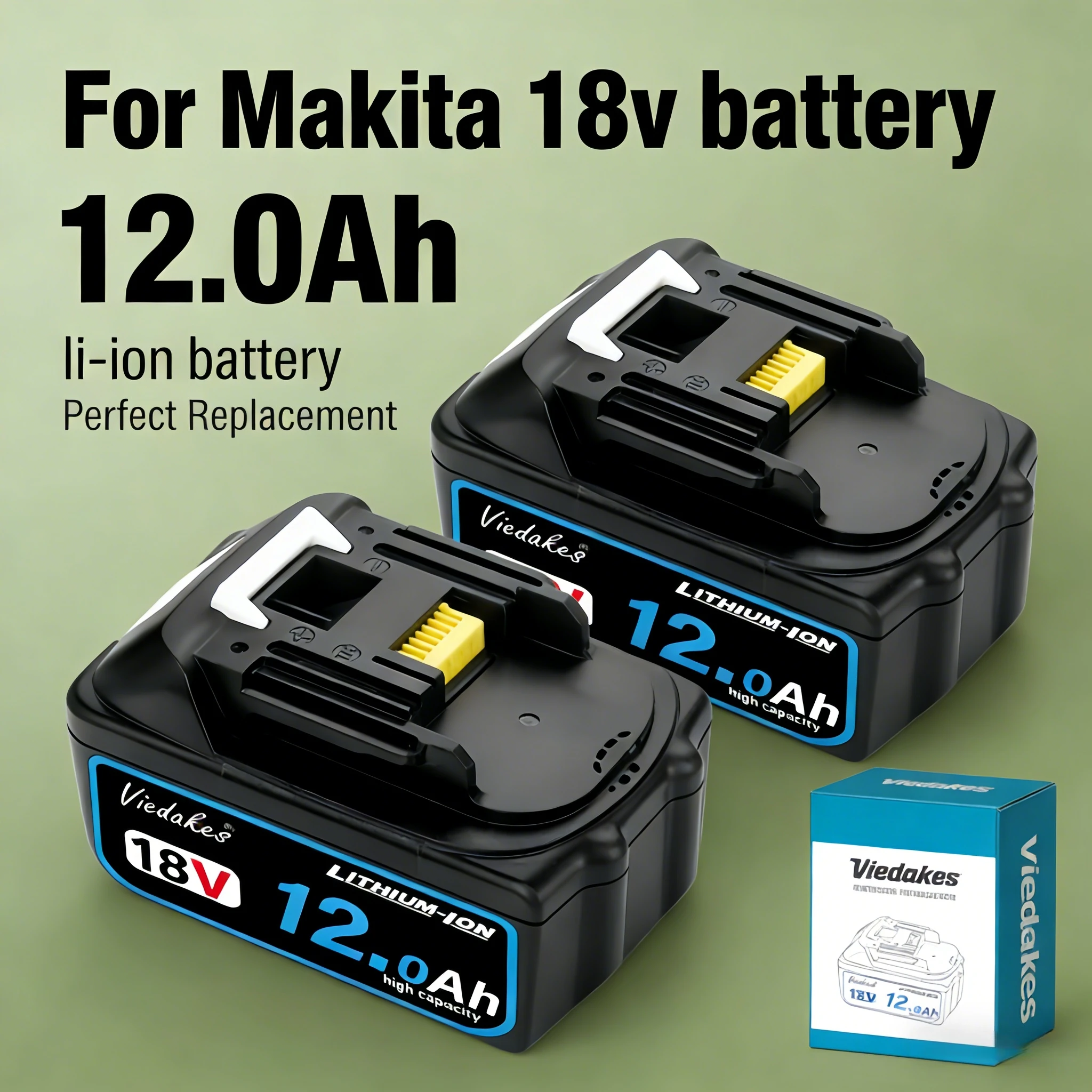 

For Makita 18V 8.0/10.0/12.0Ah Lithium battery Rechargeable Battery ,For BL1830 BL1840 BL1850 BL1850B Power Tools Battery