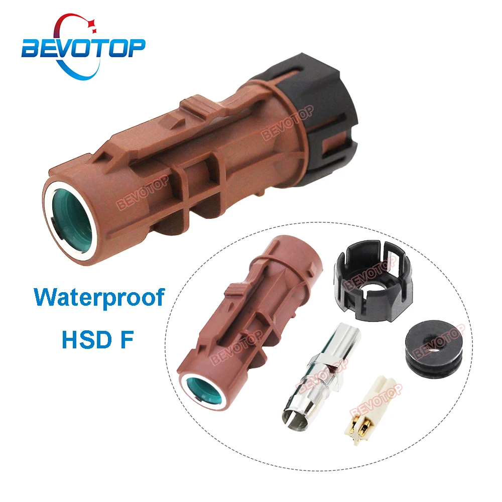 10PCS/LOT Waterproof HSD F Female Connector for Rosenberger Replacement for Car LVDS Video Line Wire Harness BEVOTOP Wholesales