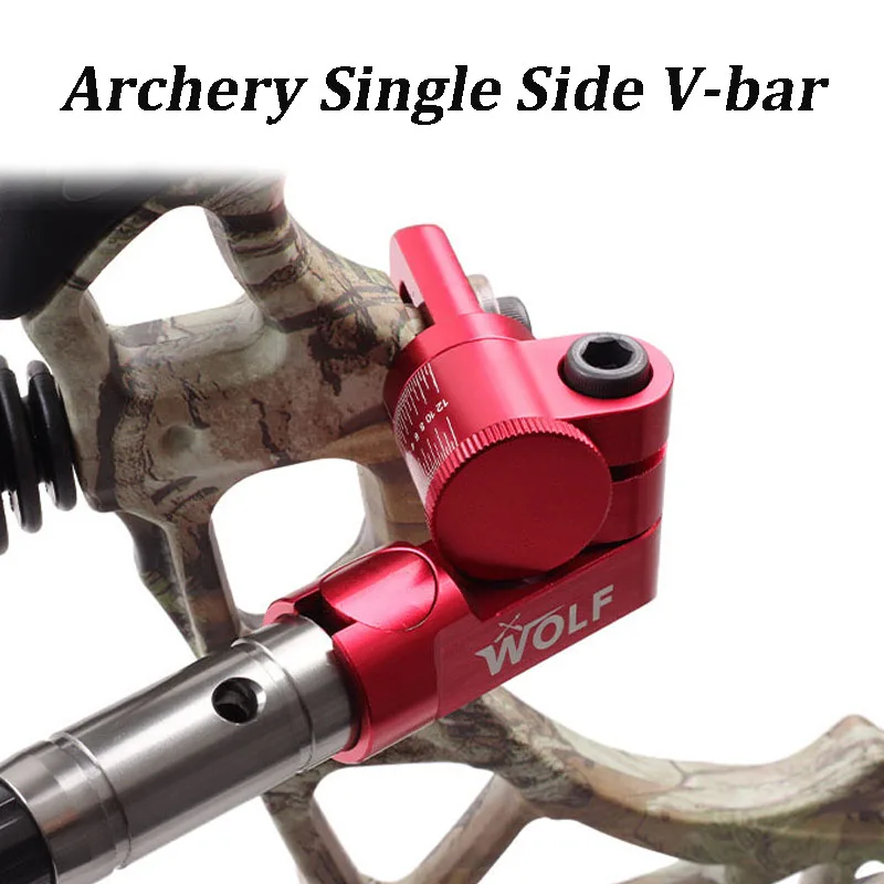 Archery Single Side V-bar Adjustable Quick Disconnect V Bar For Compound Bow Stabilizer Rod Easy Installation