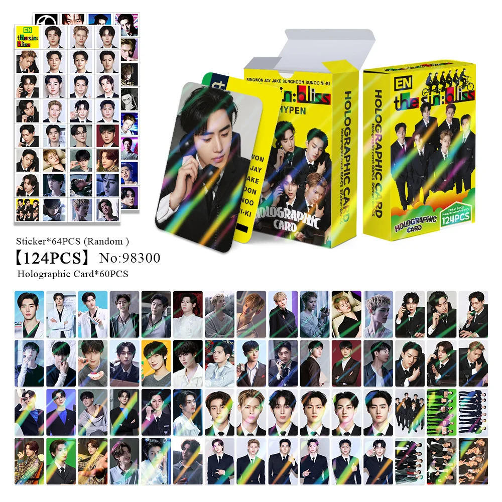 124Pcs THE SIN BLISS Lomo Cards Photocards HD Fans Collection Cards Decorative Stickers Present Gifts