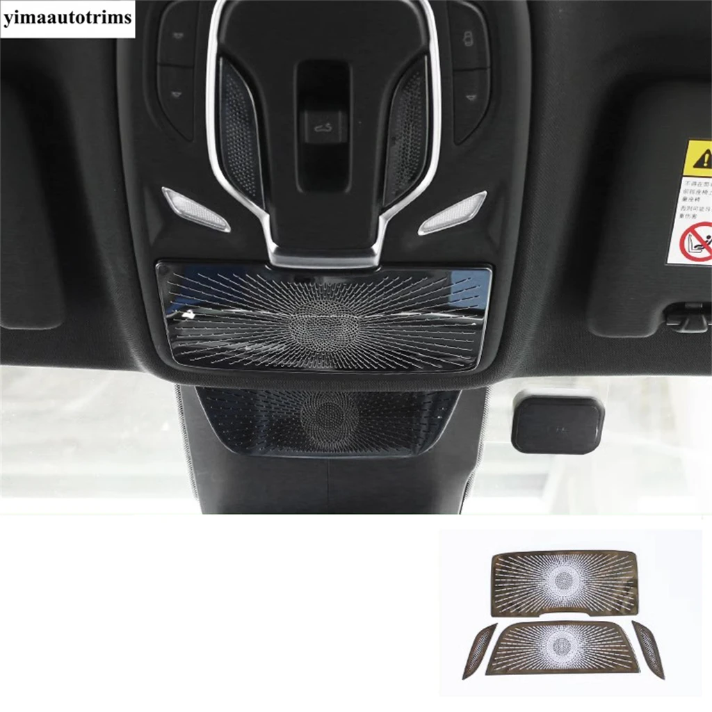 

Roof Reading Lights Lamps Frame Panel Decoration Cover Trim Stainless Steel Accessories Interior Fit For MG 7 MG7 2023 2024 2025