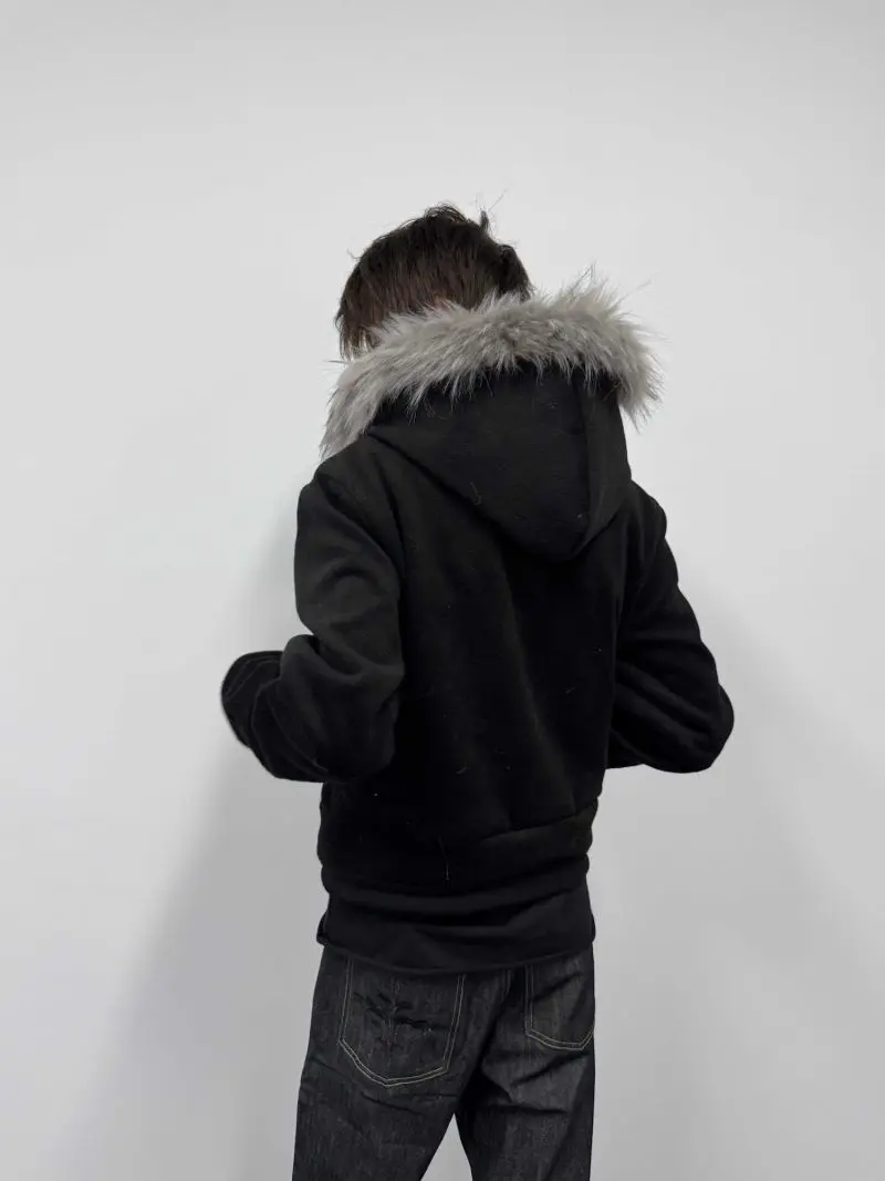 

Мужские рабочие куртки с меховым воротником на молнии, тактические, прочные, с карманами-карго, теплые, термо, для строительных работ и армейской службы