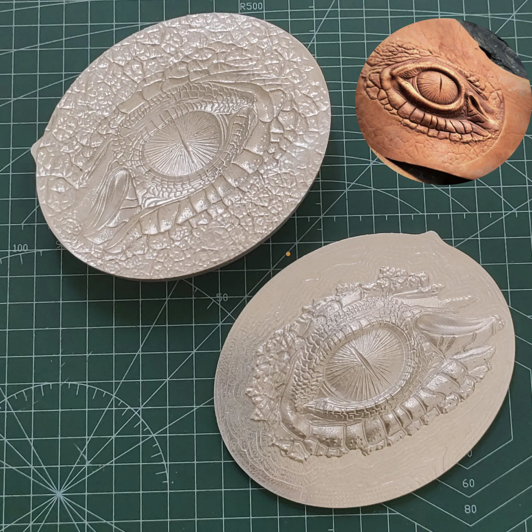 Metal Dragon's Eye Leather Embossing Mold Three-Dimensional Yin and Yang Mold Dragon's Eye Metal Embossing Mold