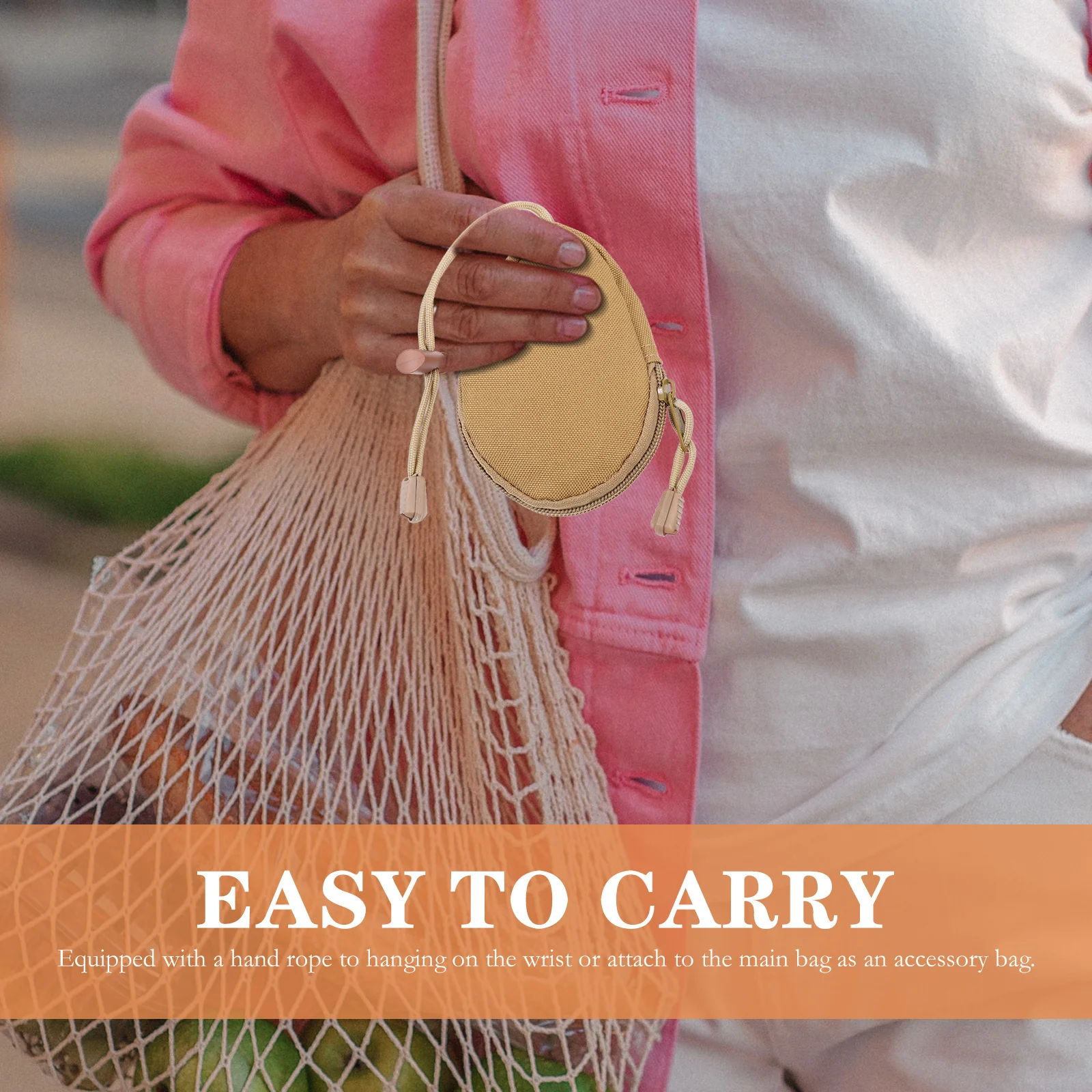 حقيبة حامل مفاتيح شديدة التحمل ملحقات خارجية مقاومة للماء من قماش أكسفورد منظم صغير للرجال والنساء #2