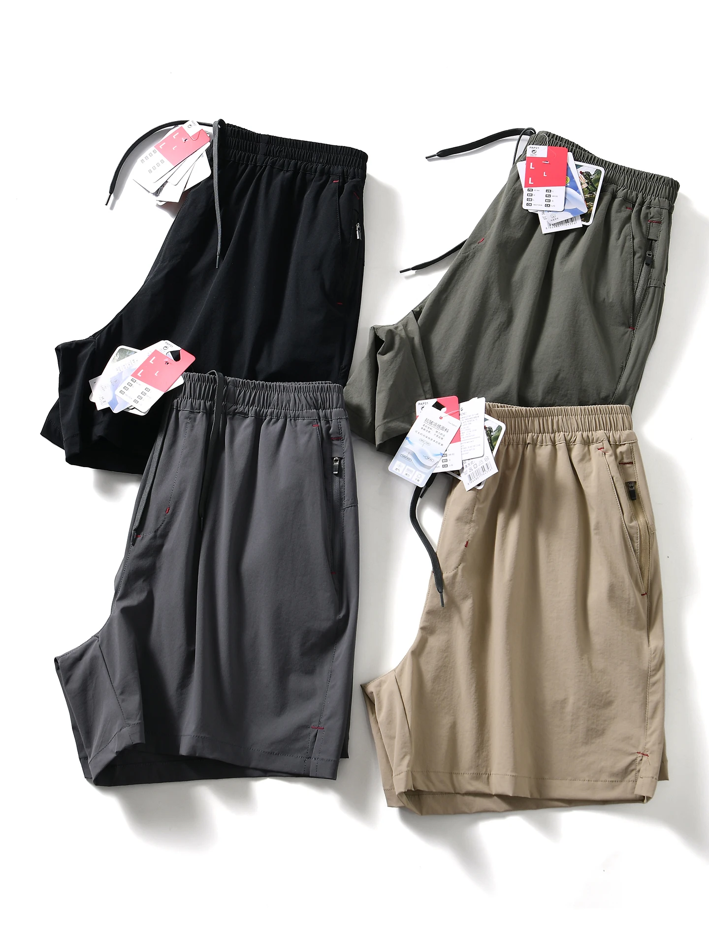 

Outdoor Men's Casual Hiking Shorts Breathable Wear Resistant Summer Sport Leisure Nylon Spandex Knee High Straight Tube Pants