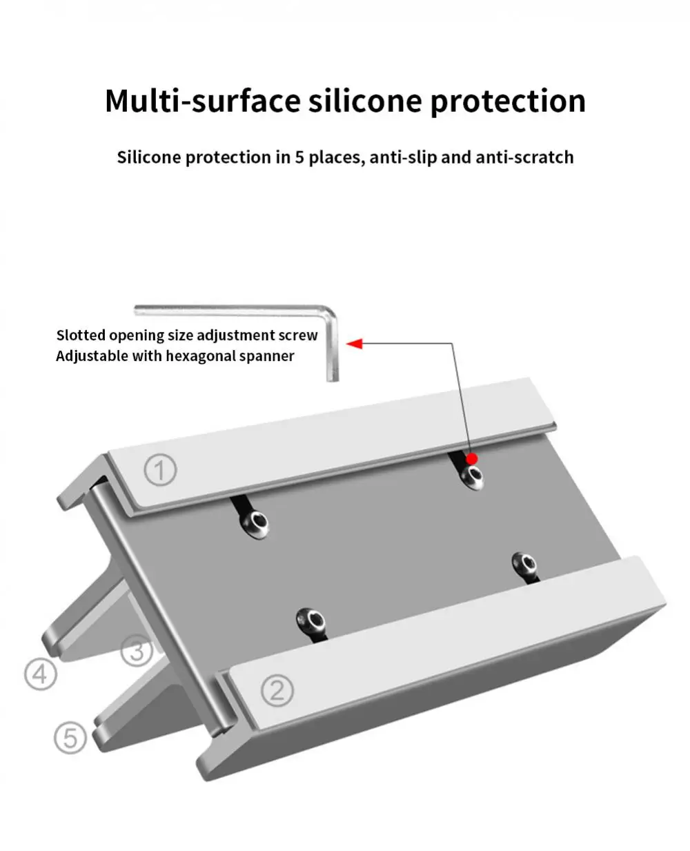 RYRA-soporte Vertical de aluminio para ordenador portátil, base de escritorio ajustable para Notebook, ahorro de espacio, soporte de almacenamiento 3 en 1, compatible con Macbook