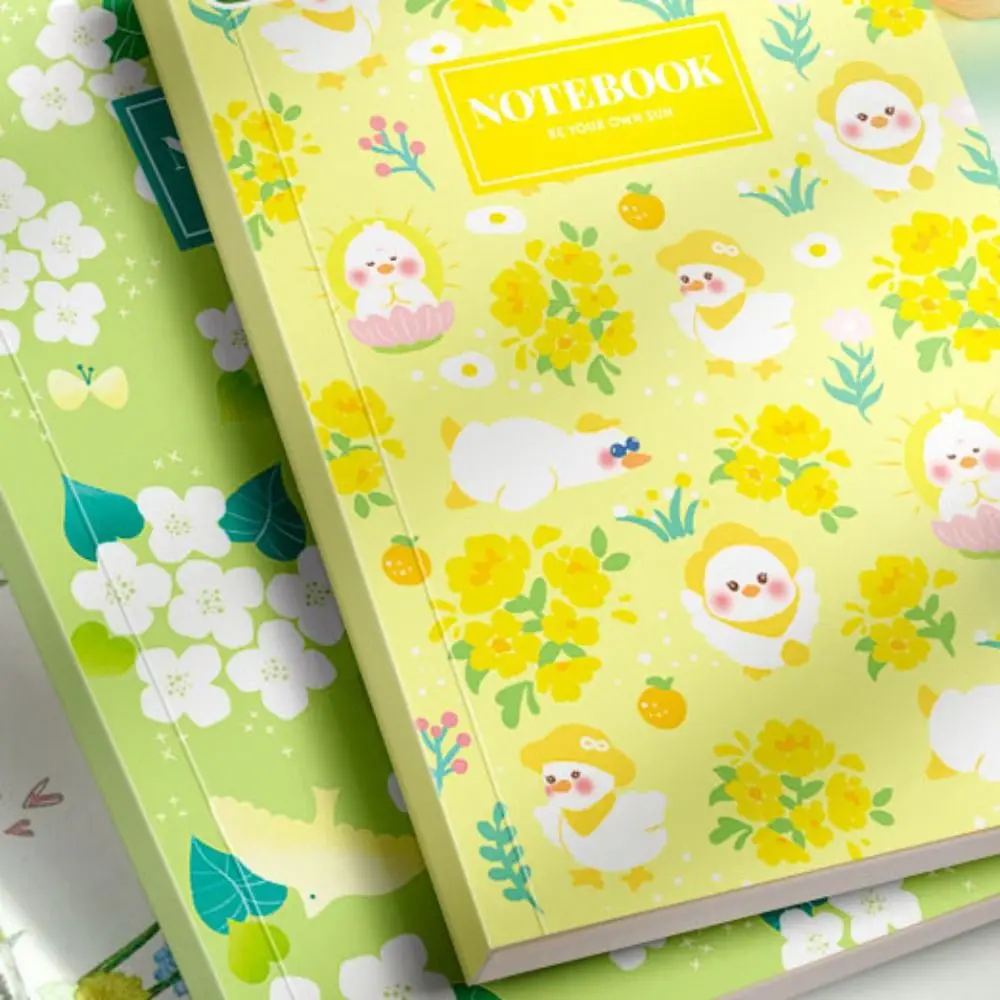 2 قطعة القرطاسية B5 دفتر مذكرات خط أفقي الكرتون اجتماع دقائق كتاب زهرة Ins نمط اللوازم المدرسية مكتب