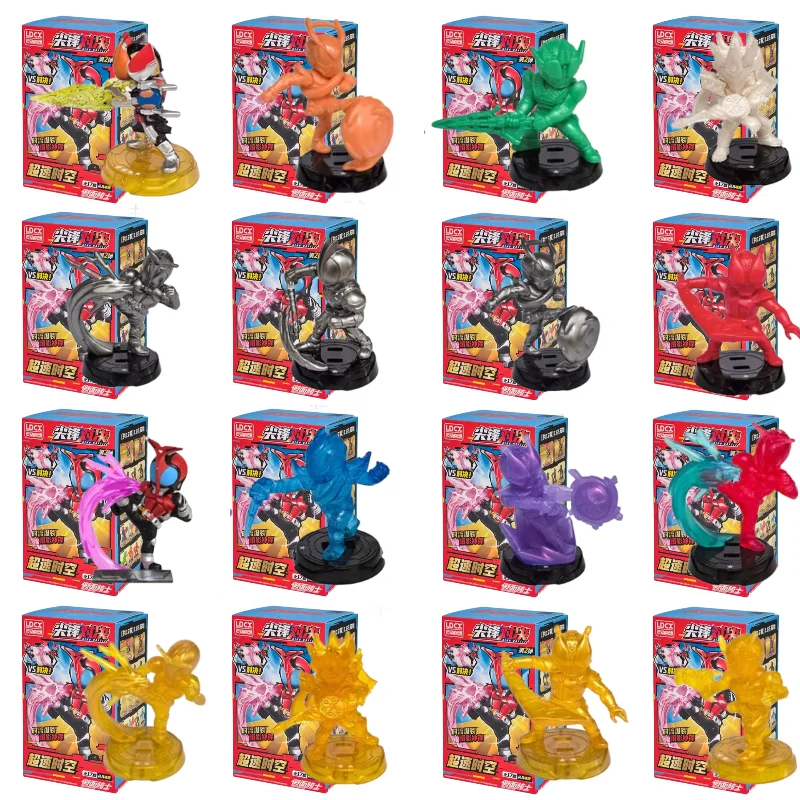 17 Estilos LDCX Kamen Rider Den-O Kabuto Zero-NoS Blind Box Action Figure Anime Figurine Mystery Box Colecionável Modelo Brinquedos Presentes