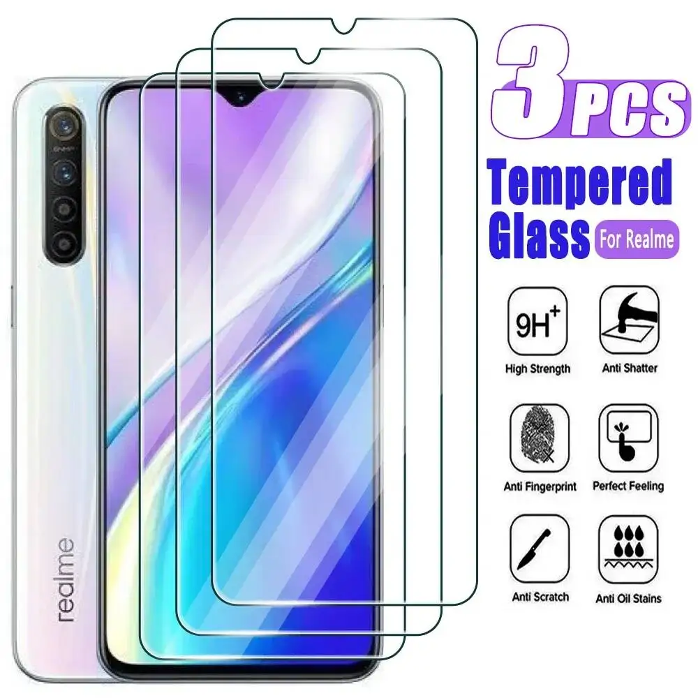 

Защитная пленка из закаленного стекла, 3 шт., для X2 X3 X7 Pro Max, совместимая с Realme X50 M 5G - комплект для полной защиты корпуса