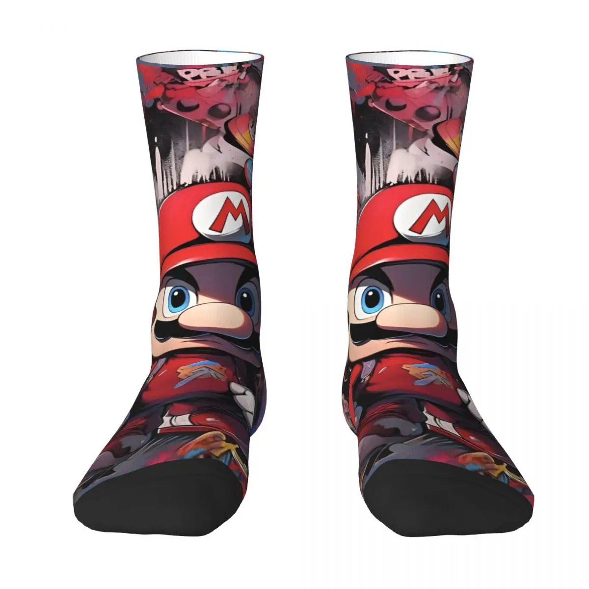 3D Cartoon M-Mario-Bros Print Stockings Custom Fashion Socks Autumn Anti Sweat Socks Couple Skateboard Quality Socks