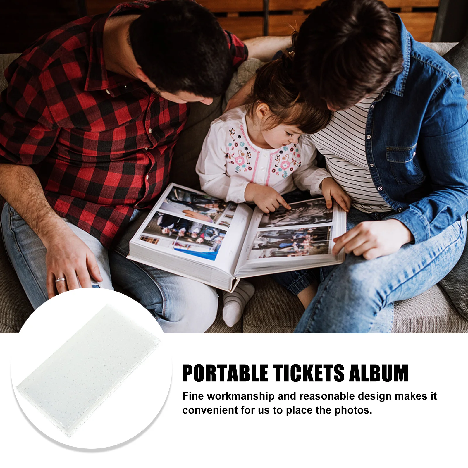 

Large Capacity Multi-Functional Jelly Photo Album Tickets Storage Holder Portable Business Card Organizer Travel Memory Album