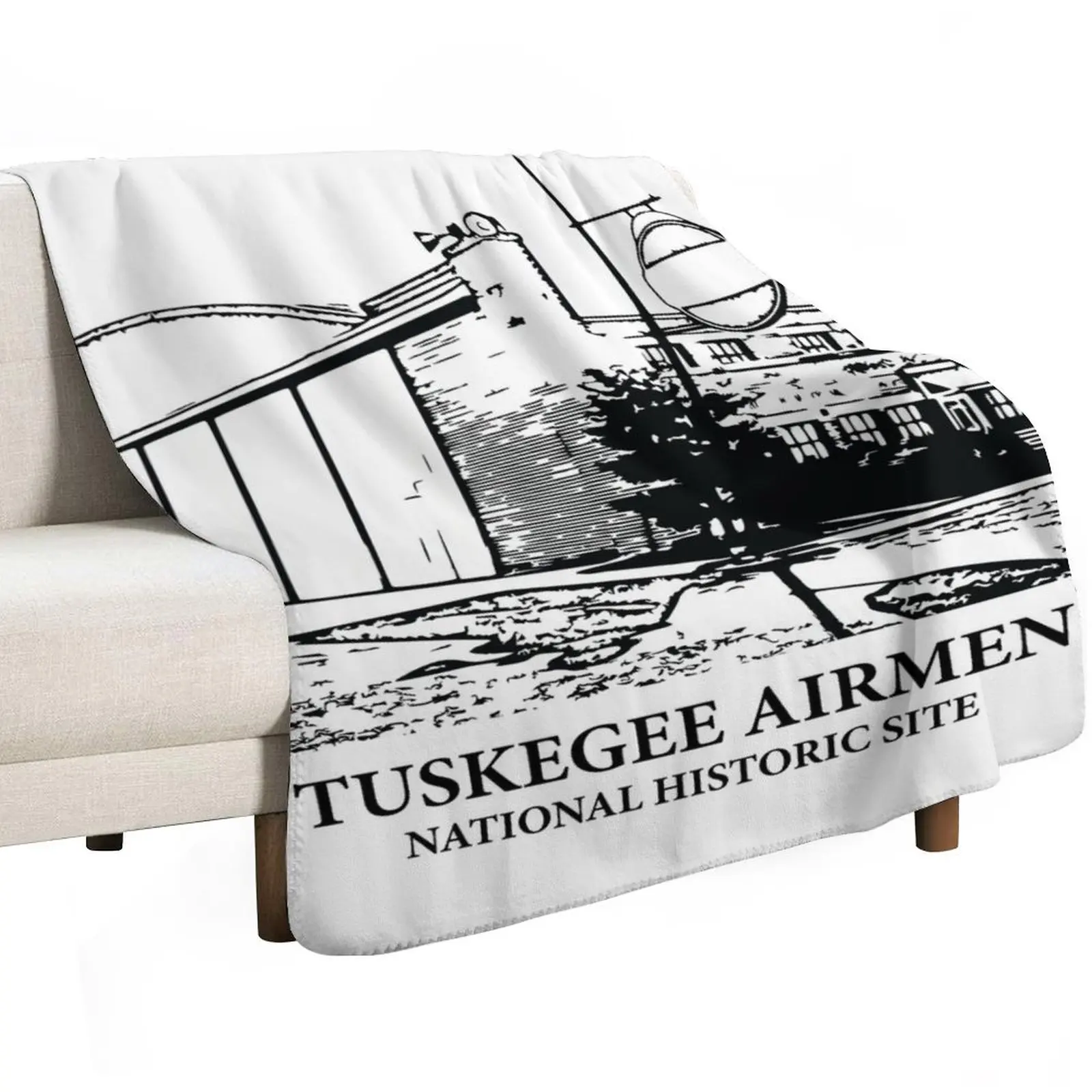 Tuskegee Airmen National Historic Site Throw Blanket bed plaid Camping Cute Plaid Kid'S Picnic Blankets