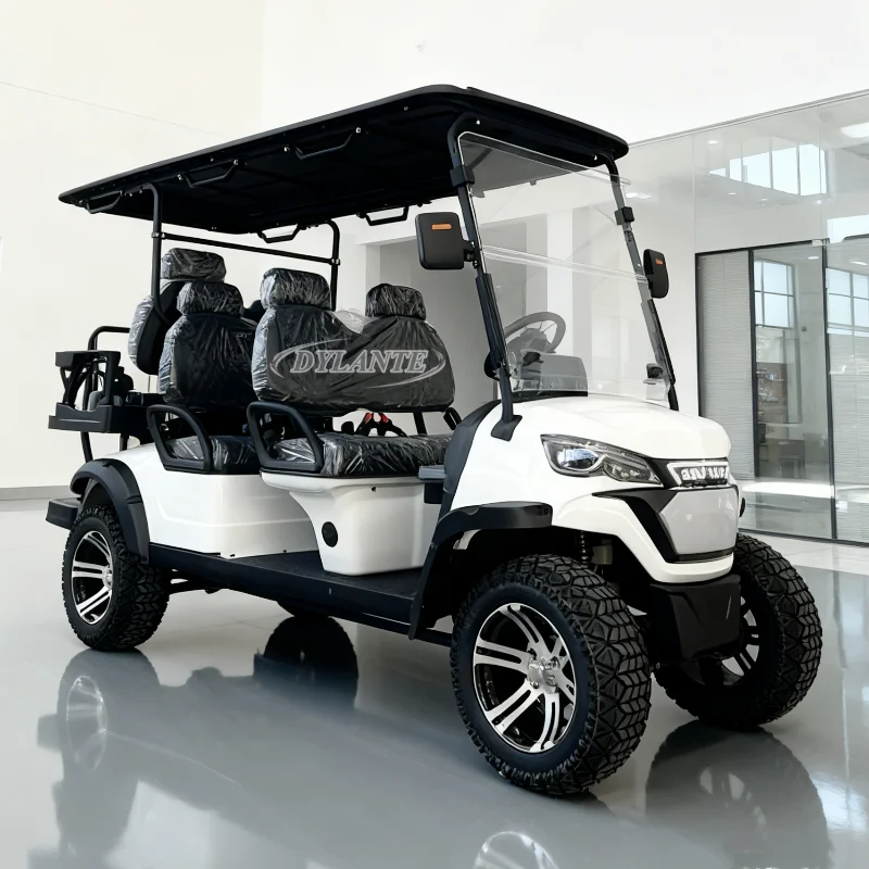 

Оптовая продажа CE Экспортная электрическая тележка для гольфа Golf Course Club 2/4/6/8 местная внедорожная электрическая тележка для гольфа на солнечной энергии