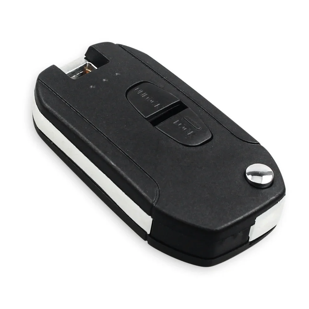 KEYYOU 2 Buttons Car Folding Flip Remote Key Shell Case For Mitsubishi Outlander Pajero Lancer Evolution Grandis