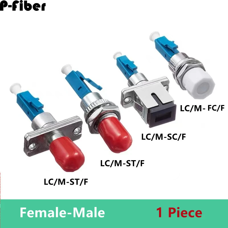 

LC-SC adapter hybrid female to male optical fiber coupler LC-FC LC-ST SM single FM fiber optic red light pen 1 piece