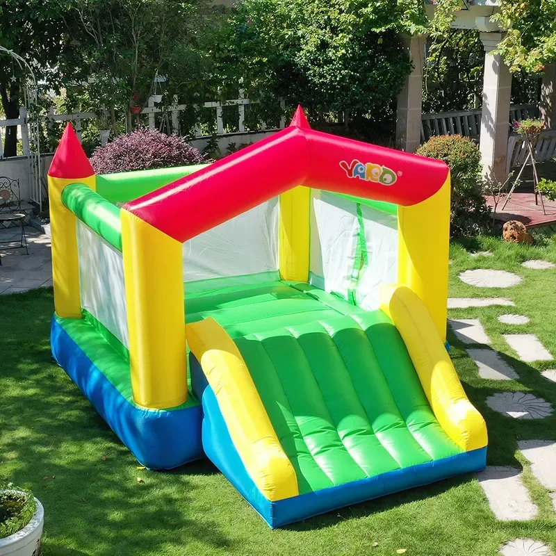 Inflatable Castle Slide for Kids Thickened PVC Bouncy House Outdoor Play Center Baby Jumping Toy Small Naughty Fort Home