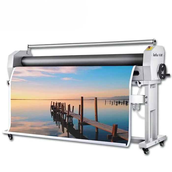 LeFu LF1700-B7 New Manual Label Laminating Machine Cold Lamination System High Safety 220V/110V 9M/MIN Speed 1-Year Warranty