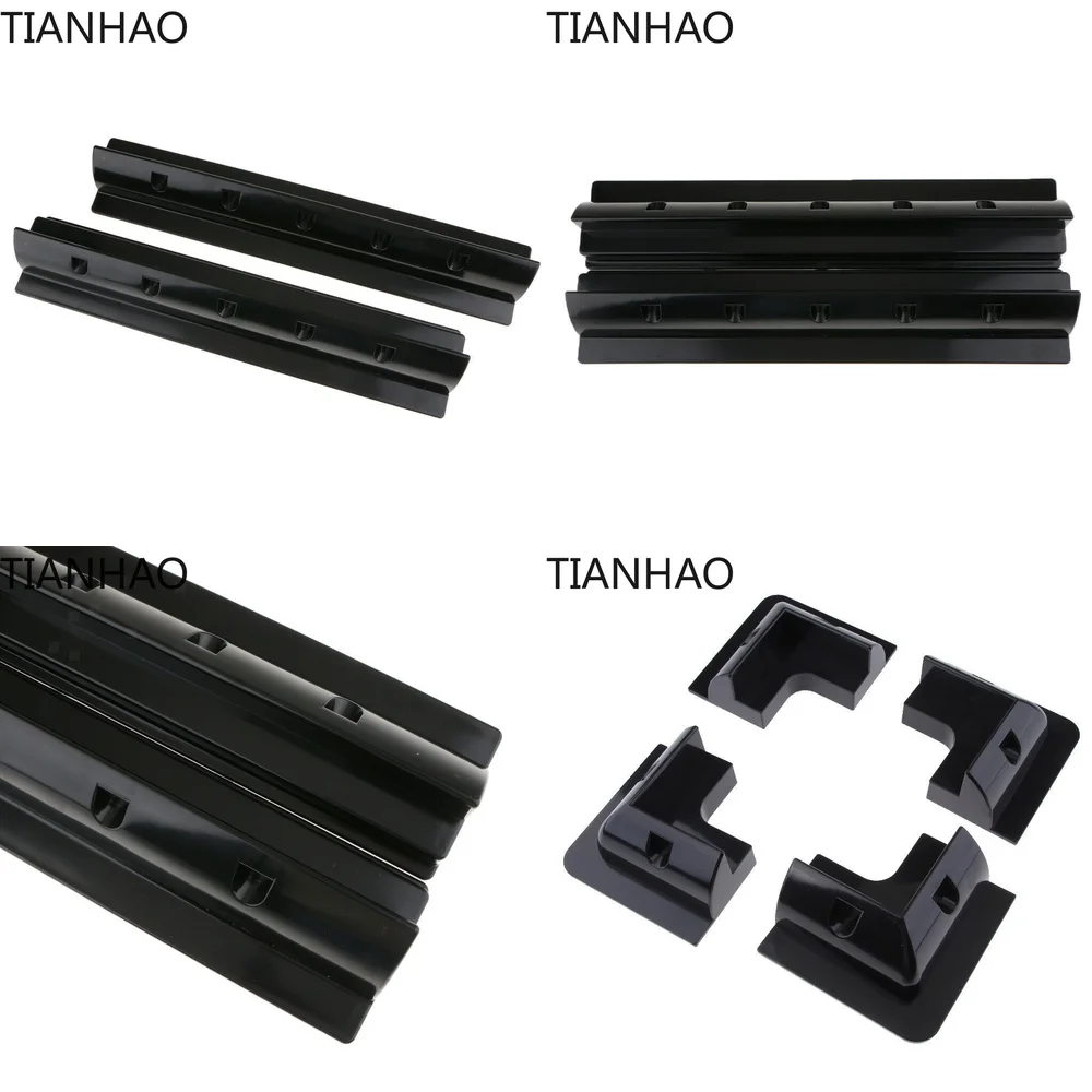 ABS 2 Pieces Side Mounting Structure White Black Boat Roof Solar Panel Mounting Bracket for Caravan RV Camper Boat Tool Kit