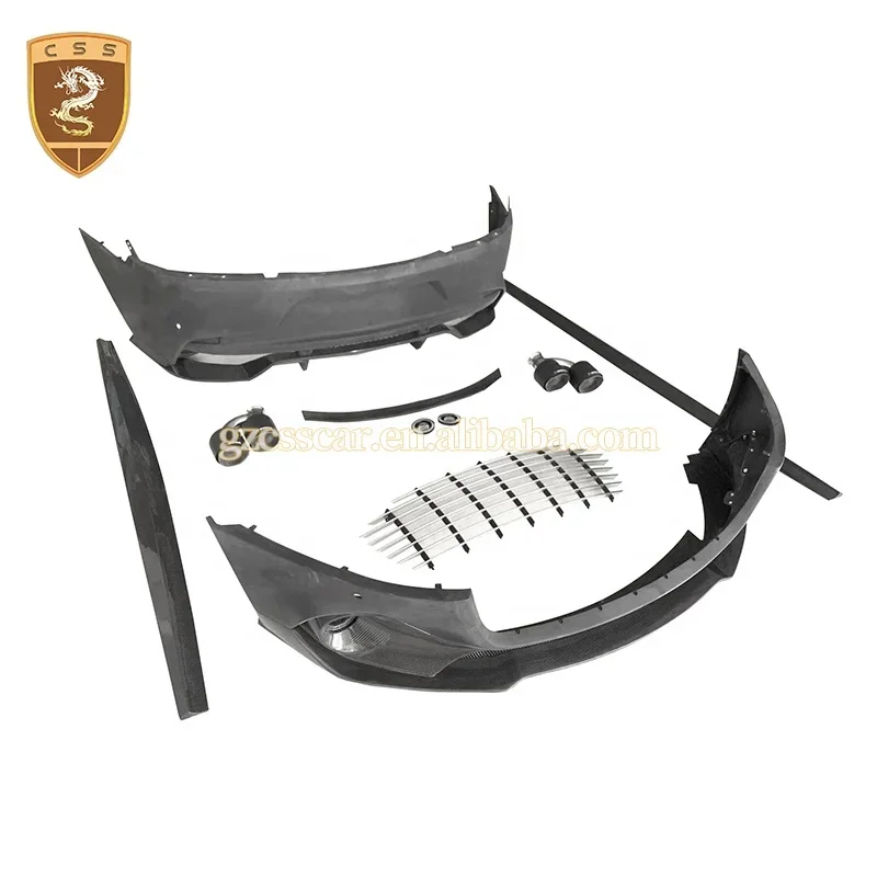 Modified to Amr Style Front Rear Bumper Side Skirts Main Grilles Body Kit for Aston Martin Rapide