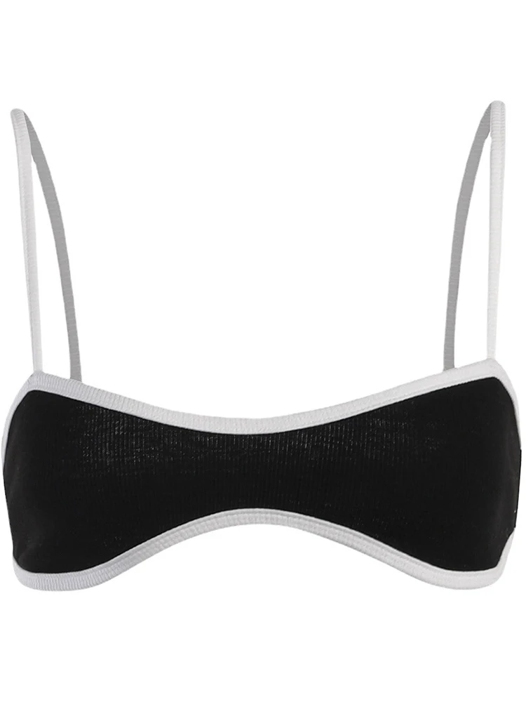 Black Crop Tops Print Sleeveless Casual Tank Tops 2024 New Y2K Aesthetic Fairy Grunge Gothic Sweet Cute 90s Egirl Camisole