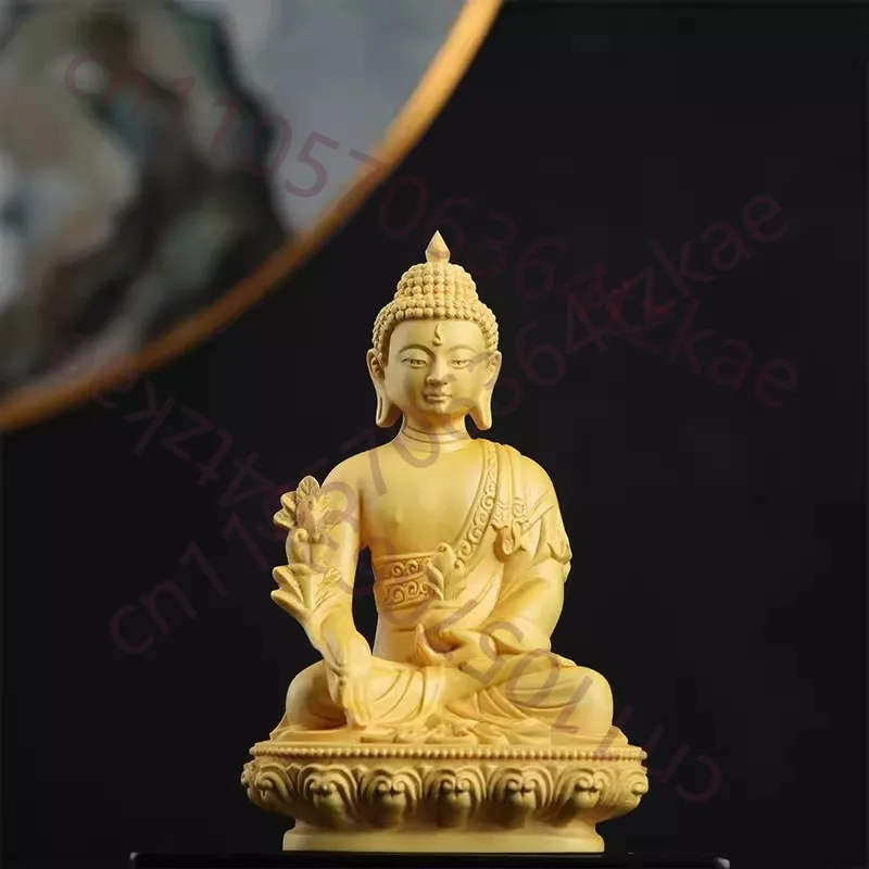 

Tibetan Buddha Character Model, Solid Wood Carving, Chinese Statue, Home, Living Room, Office Decoration, Feng Shui Statue