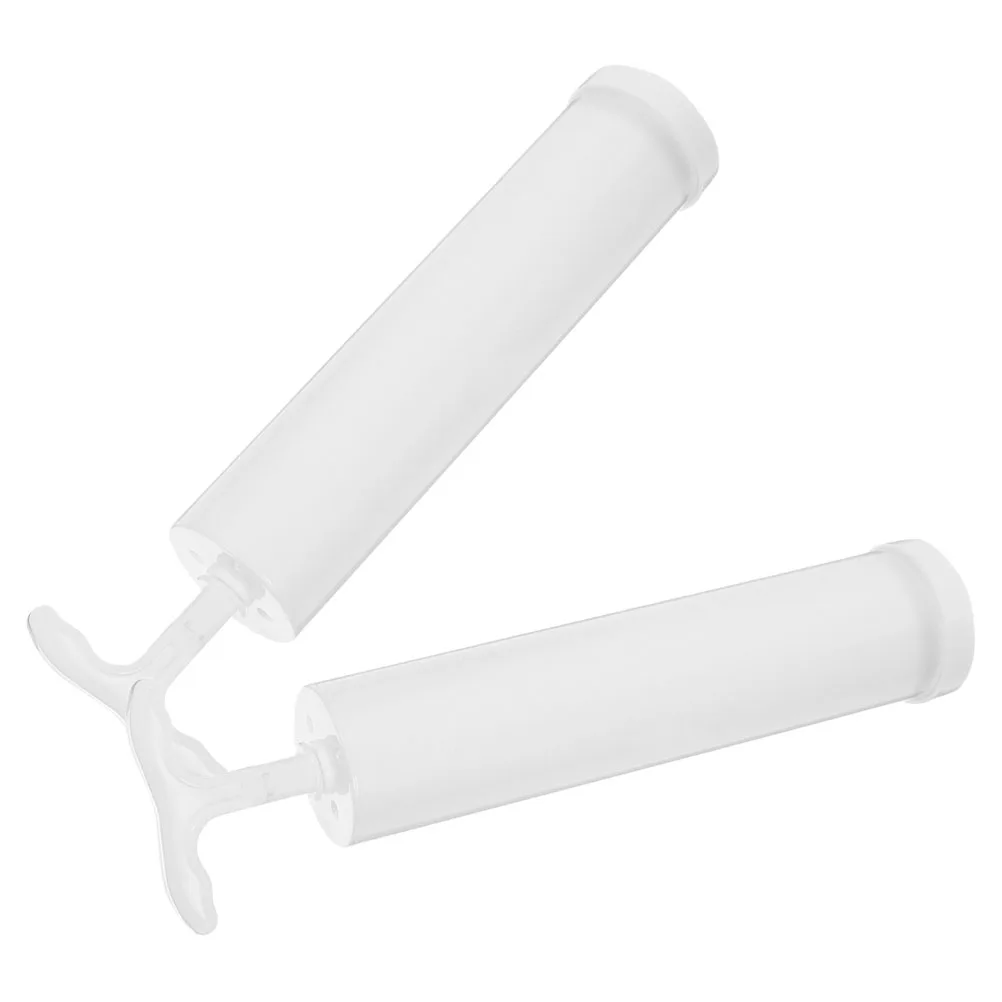 

2pcs Manual Pump Plastic Pump Thickened Storage Bags Portable Clothes Compressor PVC Space Saving Design
