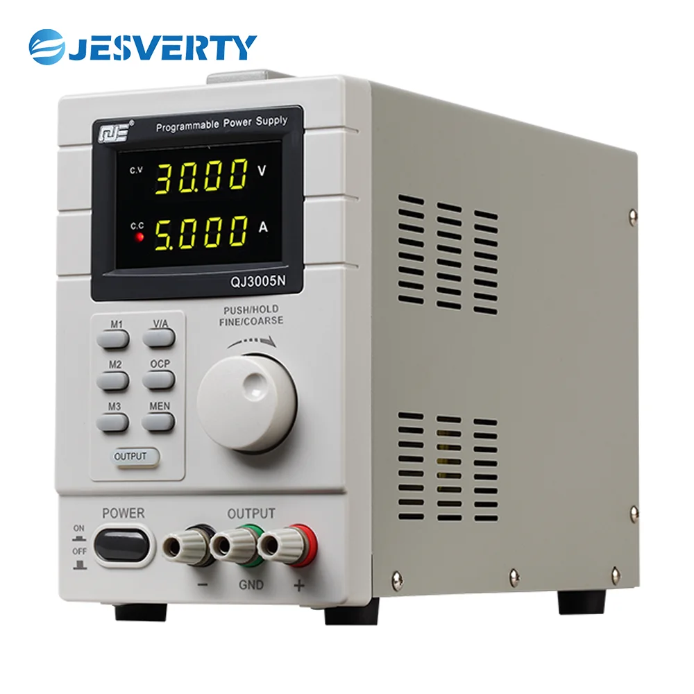 QJ3005N 150W Switching DC Bench Power Supply Variable 0-30V 0-5A 4-Digit Display Encoder Knob 150W DC Regulated Power Supply