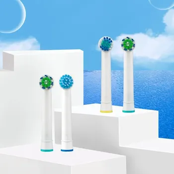 구강 B 전동 칫솔용 교체 브러시 헤드, 고급 파워, 활력 정밀 클린, 프로 헬스, 트라이엄프, 3D 엑셀, 4 개