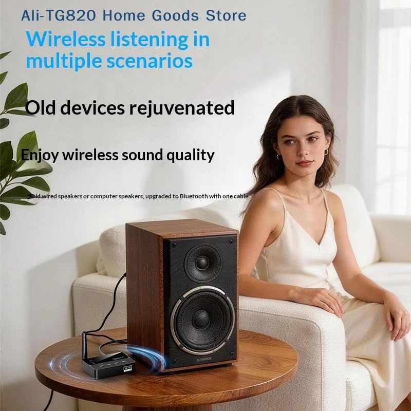 [TG820]1Pcs Bluetooth 6 Wireless Audio Transmitter Receiver HiFi Sound 20M Signal For Car Home TV Speaker Audio Systems