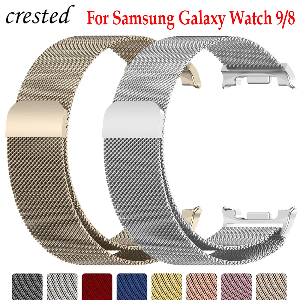 Bracelet Milanese Loop pour Samsung Galaxy Watch 9/8, 44mm 40mm, bracelet de poignet en métal magnétique, Correa pour Galaxy Watch 8 classique 46mm