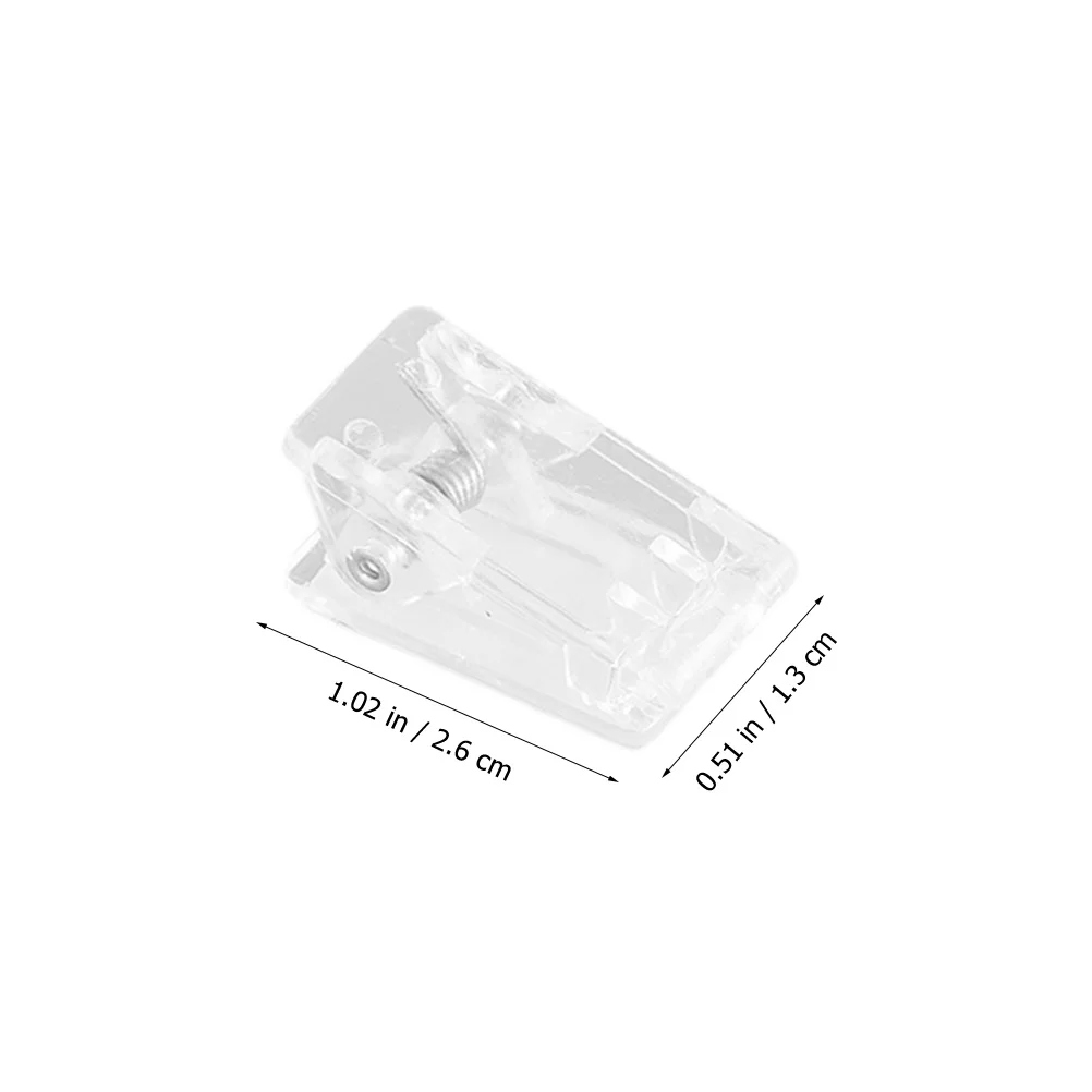 

20pcs Photo Transparent Self-Adhesive Wall Clips For Hanging Small Spring Clips For Id Badge Holders Name Cards Posters Plastic