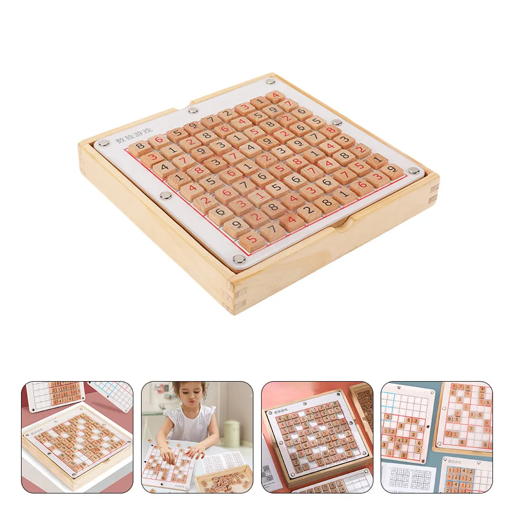 

1Pcs Sudoku Game Board Early Education Kids 9 Grids Logical Thinking Arithmetic Learning Math Training Tool Portable Storage