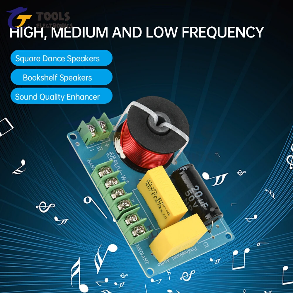 200W 3 Weg Hi-Fi Luidspreker Frequentie Treble/Alt/Bas Audio Crossover Filter Printplaat DIY Luidsprekers Filter voor Thuis Theate