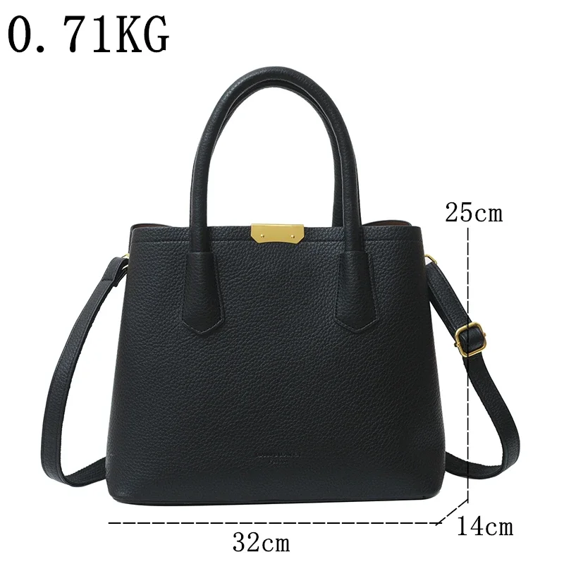 High Quality Leather Women Tote Bag Designer Luxury Large Capacity Handbag Female Fashion Classic Elegant Shoulder Crossbody Bag