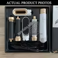 Secador de pelo 5 en 1 con peine caliente y rizador profesional