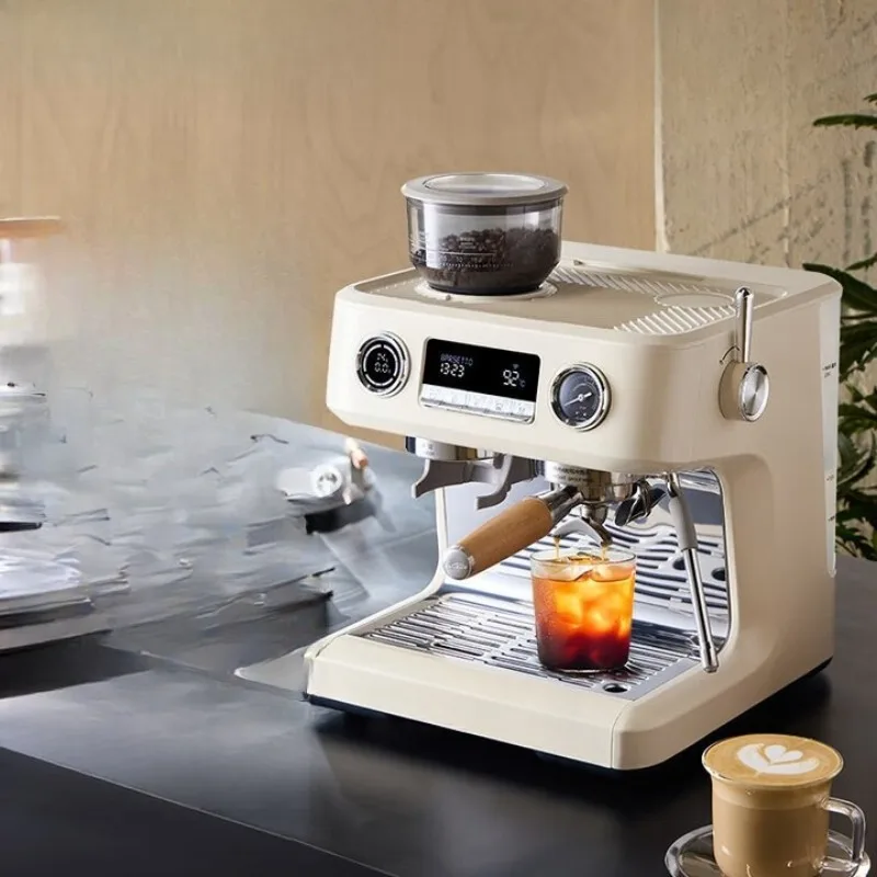

Hot and cold double brew coffee machine, fully semi-automatic grinding machine
