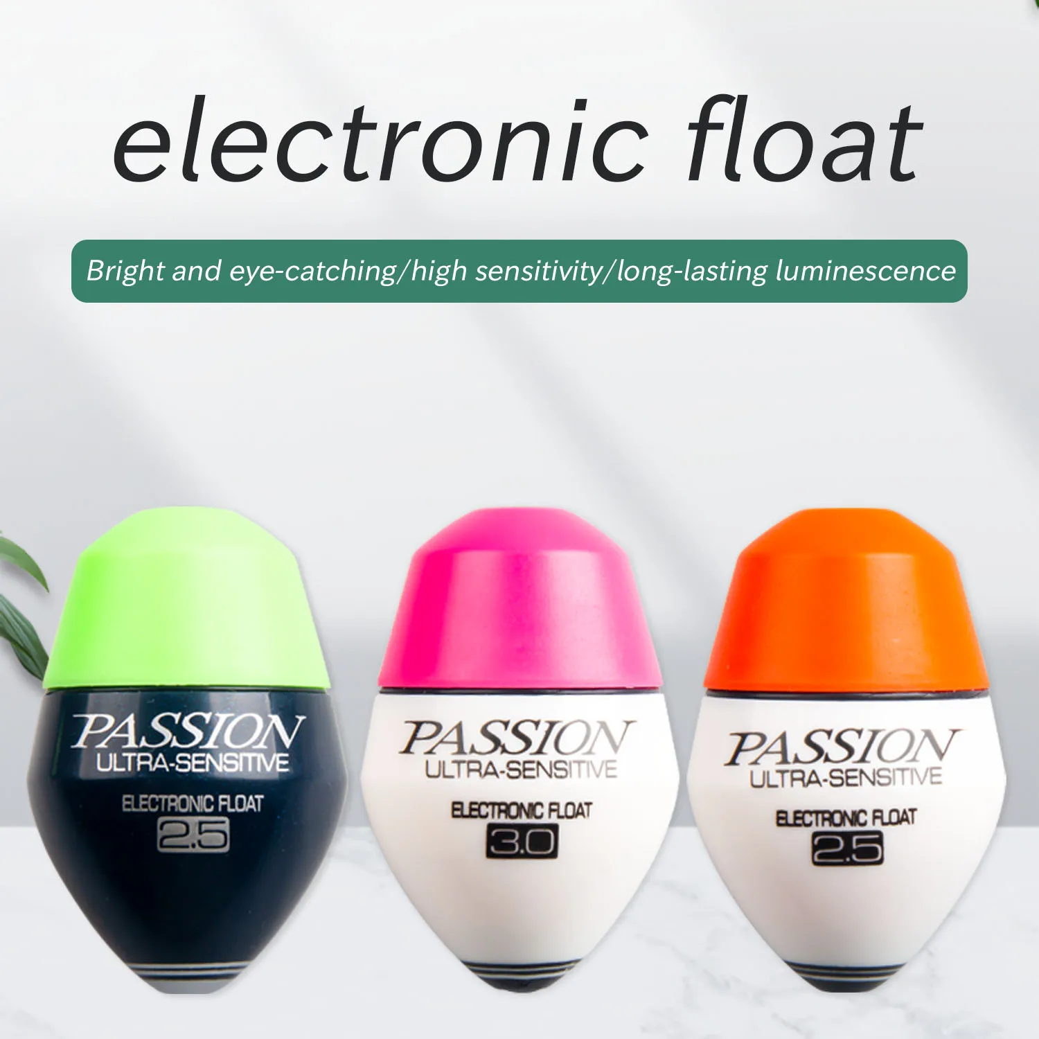 

Electronic Abo Night-Glow Float Day Night Fishing Long Casting Wave Resistance Downward-Expanding Electronic Float Rock Fishing