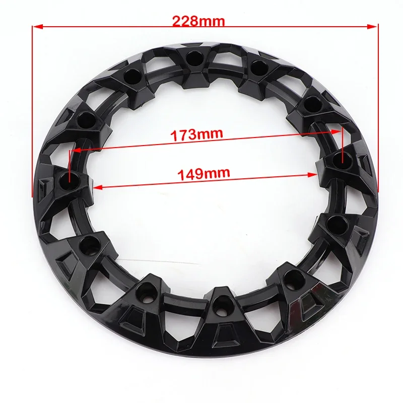 Universal 8 Inch ATV Wheel Decoration Decor Rim Cap Plastic Cover For ATV Go Kart Buggy Quad Bike 4 Wheeler Vehicle Accessories