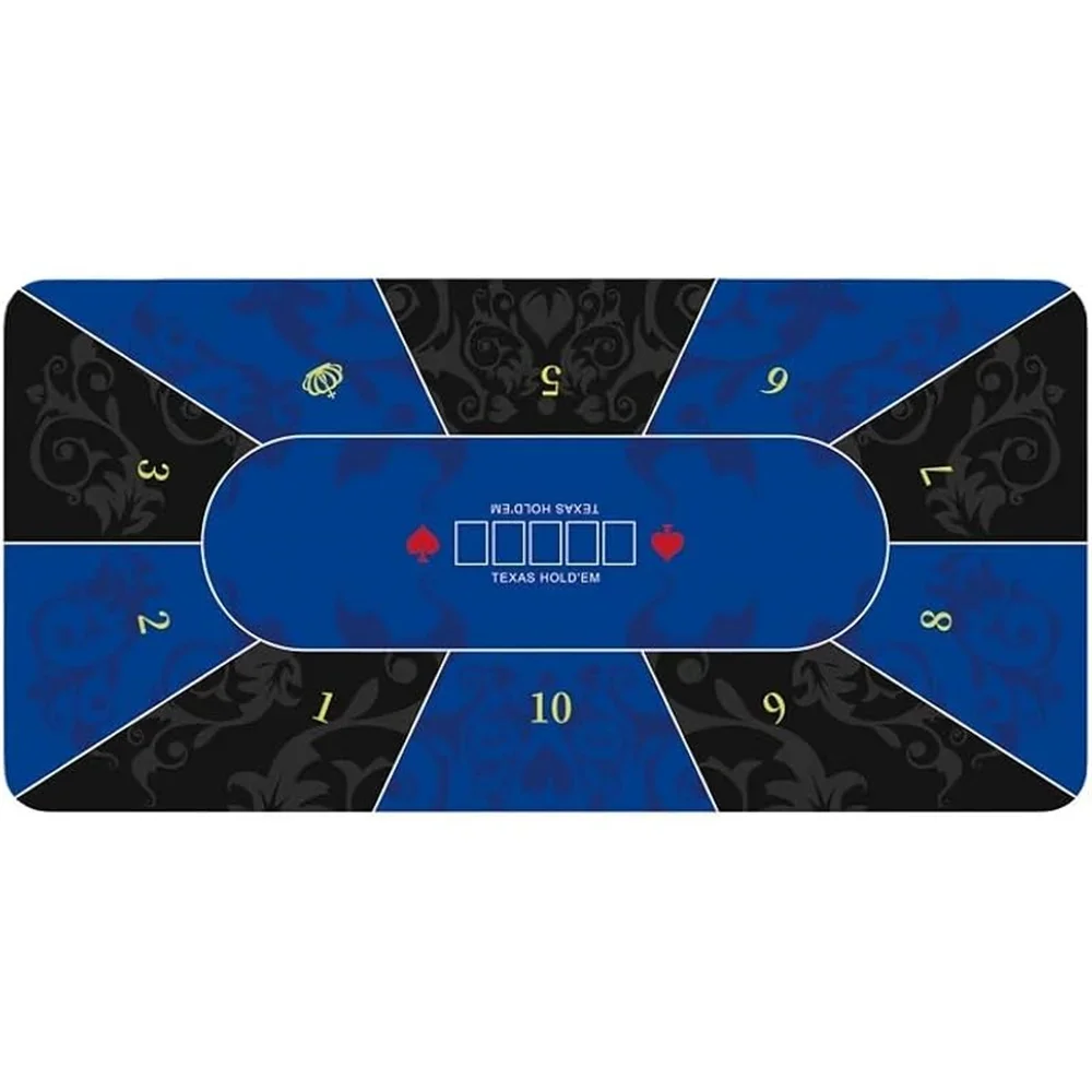 Anti-slip Rubber Casino Texas Hold'em Table Mat Poker Tablecloth Board Games Desk Mat Gaming Table Pad Chips Tablecloth