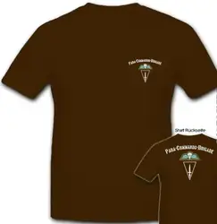 Para Commando Brigade Belgian Parachutist Army Coat of Arms T-Shirt Short Sleeve Casual Cotton O-Neck Men Shirt