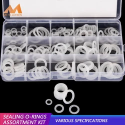 PCP Paintball Sealing O-rings OD 6mm-30mm CS 1.5mm 1.9mm 2.4mm 3.1mm White Silicone O Rings Replacements 15 Sizes 160PCS BG040