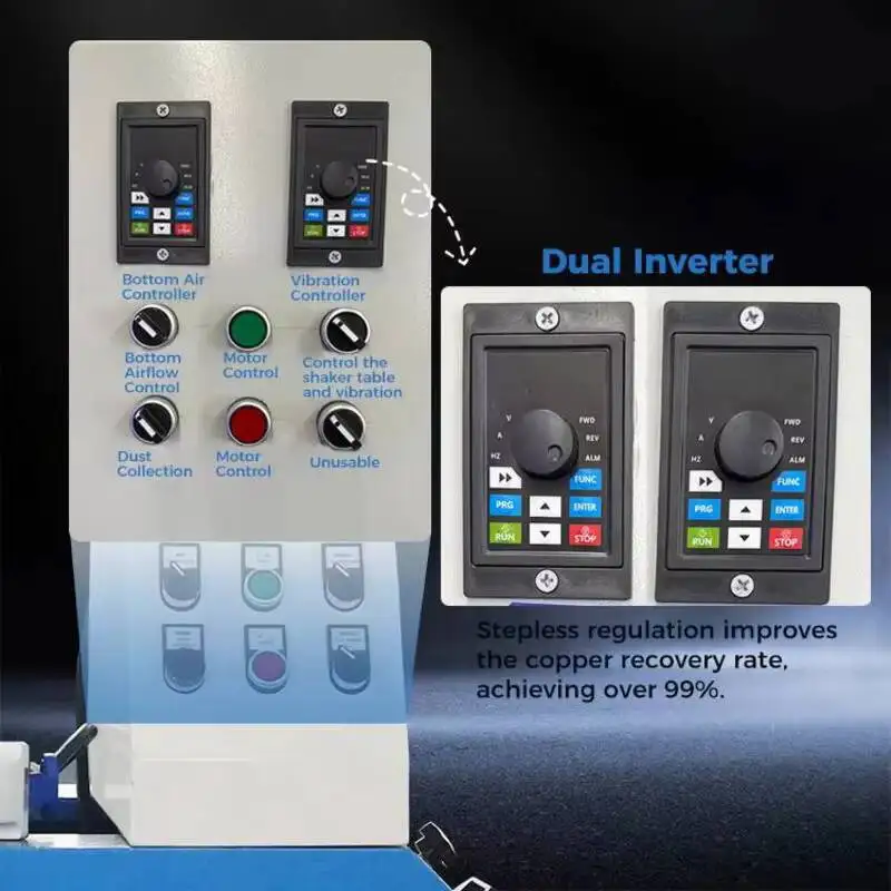 

CE Certified Scrap Wire Granulator With Pure Copper Motor, High-Yield Copper-Aluminum Separator, Cable Separator