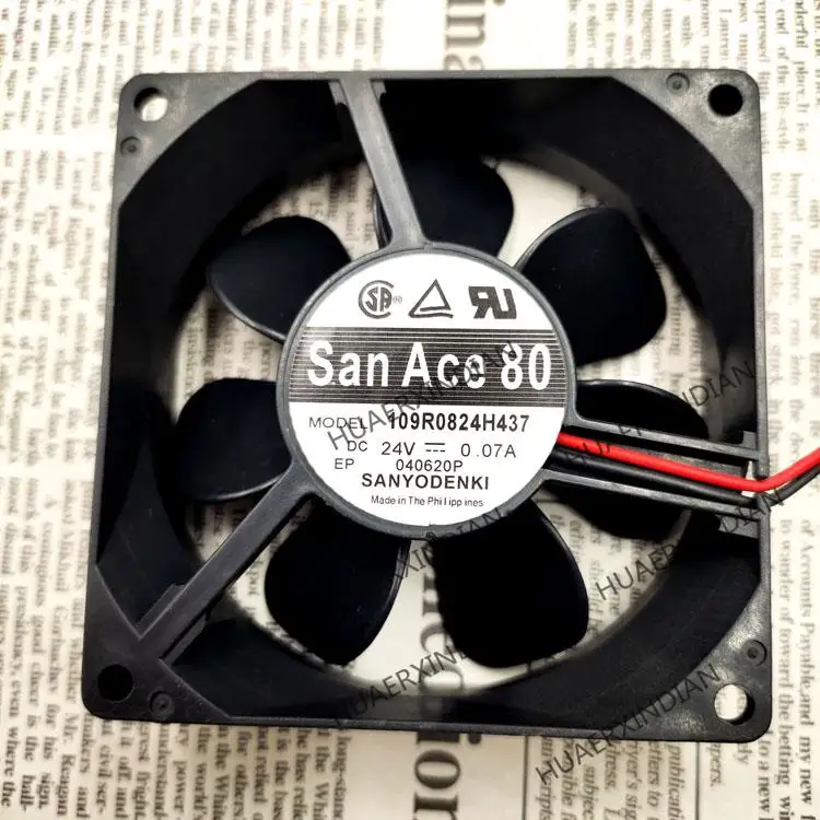 

New 109R0824H437 8CM 24V 0.07A 8025 Cooling Fan Assembly Kit