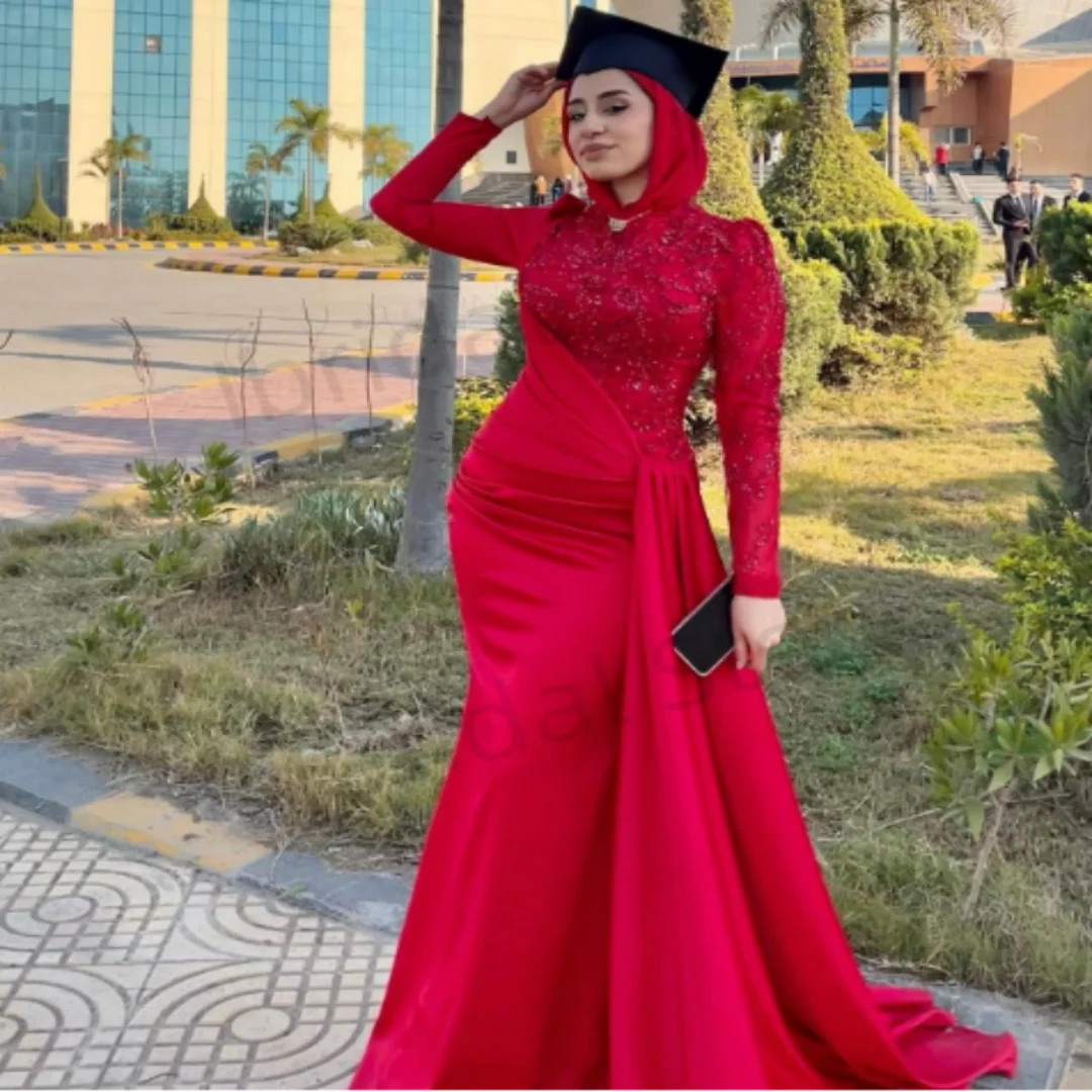 

Платье для выпускного вечера со складками и аппликациями по индивидуальному заказу, длинное платье с круглым вырезом и блестками, вечерние платья на заказ