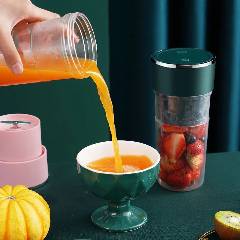 Xiaomi Portable Mini Fruit Juicer Cup 350ml  Squeezer Electr Mixer USB Charging 4 Blade Vegetable Juicer Blender Mixer Milkshake