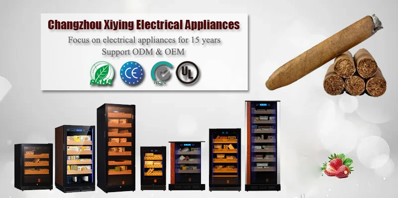 Single Zone Cigar Humidifier Smart Electric Automation with Mini Installation Stainless Steel Household Cigar Humidors